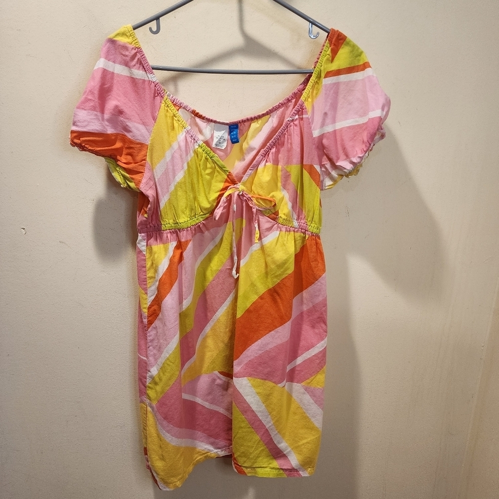 SESSA Women's Colorful Beachy Cover Up Dress Size M
